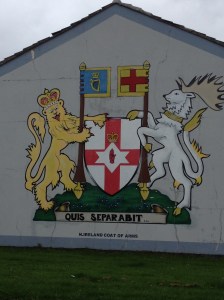 A mural on the Protestant side of the wall.