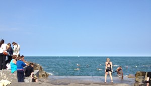 One of the swimming areas